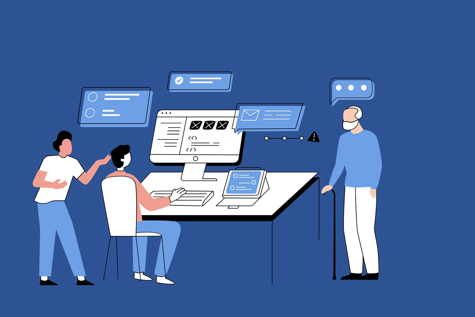 Practical illustration for how to choose the right website developer or agency